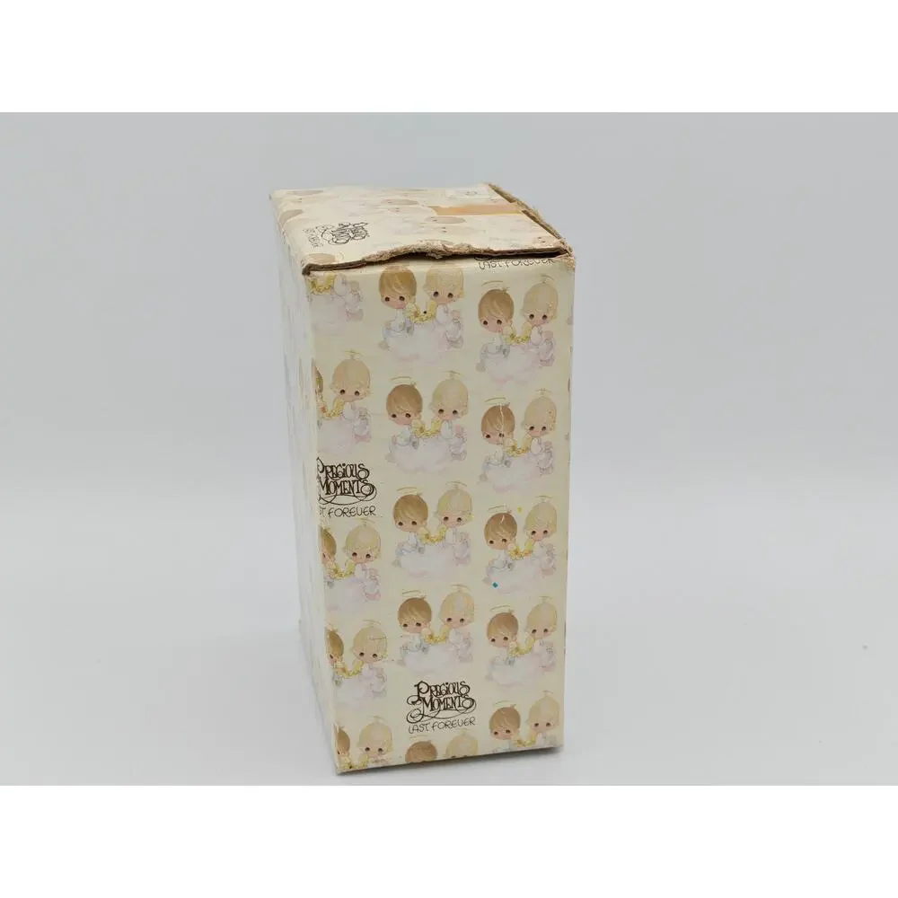 Precious Moments E2365 The First Noel‎ Boy Angel Enesco 1982 Porcelain Figurine